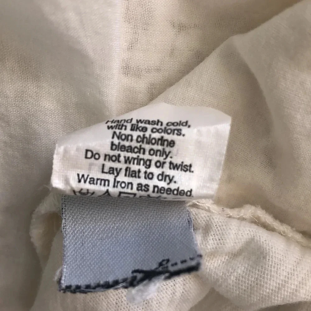 J.Crew Ivory Lace Front Tank Top Medium